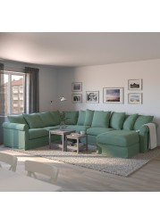 GRÖNLID Crnr sofa-bed, 5-seat w chaise lng