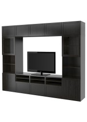 BESTÅ TV storage combination/glass doors