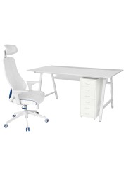 UTESPELARE / MATCHSPEL Gaming desk, chair and drawer unit