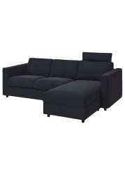 VIMLE Cover 3-seat sofa w chaise longue