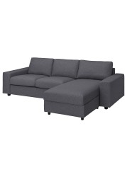 VIMLE Cover 3-seat sofa w chaise longue