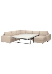 VIMLE Crnr sofa-bed, 5-seat w chaise lng