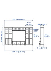 LIATORP TV storage combination