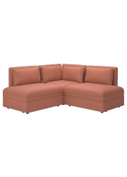 VALLENTUNA Modular crnr sofa 3-seat+2 sofa-bed