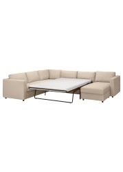 VIMLE Crnr sofa-bed, 5-seat w chaise lng