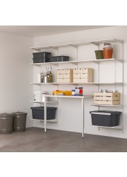 BOAXEL / LAGKAPTEN Shelving unit with table top