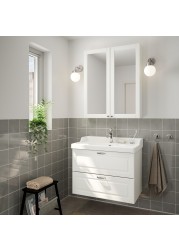 GODMORGON / RÄTTVIKEN Bathroom furniture, set of 4