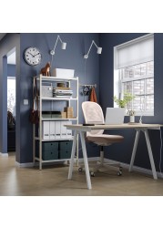 TROTTEN/FLINTAN / EKENABBEN Desk and storage combination