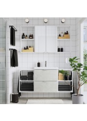 ENHET / TVÄLLEN Bathroom furniture, set of 18