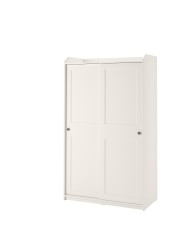 HAUGA Wardrobe with sliding doors