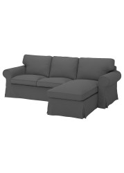 EKTORP 3-seat sofa with chaise longue