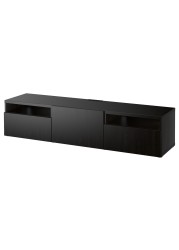 BESTÅ TV bench with drawers and door