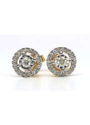 18k MIRACLE DIAMOND EARRING 0.2 CTS-Yellow Gold