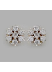 18k NAKSHATRA DIAMOND EARRING 0.35 CTS-White Gold