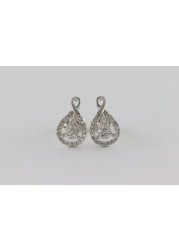 18k ILLUSION DIAMOND EARRING 0.24 CTS-Yellow Gold