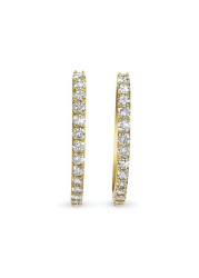 18k ILLUSION DIAMOND EARRING 0.99 CTS-White Gold