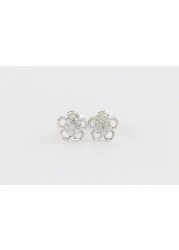 18k ILLUSION DIAMOND EARRING 0.27 CTS-Yellow Gold