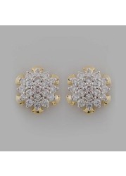 18k NAKSHATRA DIAMOND EARRING 0.36 CTS-White Gold