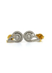 18k MIRACLE DIAMOND EARRING 0.21 CTS-Yellow Gold