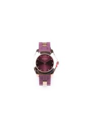 Rocawear Classic Ladies Purple Silicone Watch Bangle Set-829080