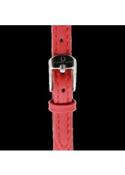 Alfred Sung - Women&#39;s Silhouette Analog Watch AS2003SL-4A7 | Red colour | Genuine Leather | Water Resistant