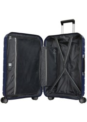 Eminent Brand 3-Piece-Set of Hardsided PP 4 Twin-Wheel Spinner Luggage Trolley in Dark Blue Color B0011-3_DBL