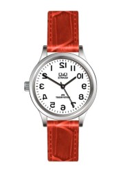 Q&amp;Q - Kids&#39; Leather Analog Wrist Watch C215J803Y