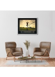 Motivational Posters with Aluminum Frame 60cm x 50cm (COURAGE - SOCCER PLAYER)