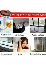 Althiqah Door Seal Strip Weather Stripping Weatherstrip For Doors Silicone Rubber Sealing Sticker Sealer Strip Adhesive Insect Proof Gap Sealing, 45mm5m