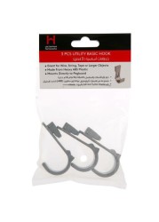 Homeworks Utility Basic Hooks (3 Pc)