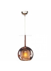 Indoor Jia Glass Pendant Light D1810 Small - Rose Gold / Gold Metal