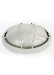 Al Salhiya Lighting - Indoor And Outdoor Bulkhead Light Grey/White 32x11centimeter