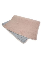 Generic Fiber House Living Room Bedroom Carpet Anti-Skid Shaggy Area Rug Floor Mat Peach 4.1X0.6cm