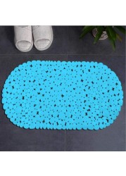 Non Slip Shower Mat Blue 69 x 35 cm