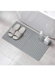 Non Slip Shower Mat Grey 78 x 35 cm