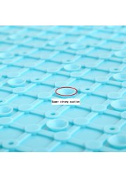 Non Slip Shower Mat Blue 78 x 35 cm