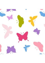 Butterflies  Blackout Roller Blinds W: 120cm H: 200cm