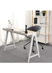 KAI Desk, Modern Nordic Desk, Study desk, Computer Desk for home office with Solid Wood Base &amp; Oak Top By Daamudi (White)