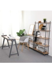 KAI Desk, Modern Nordic Desk, Study desk, Computer Desk for home office with Solid Wood Base & Oak Top By Daamudi (Grey)