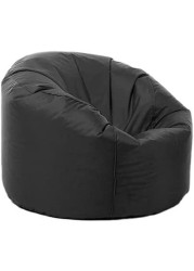 Luxe Decora PVC Leather Bean Bag Combo (Grey &amp; Blue)