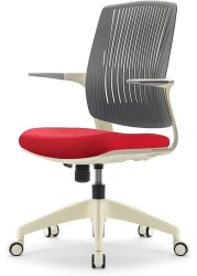 BASIC Chair, Ergonomic Desk Chair, Office & Computer Chair for Home & Office by Navodesk (RED)