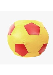 Luxe Decora Football Bean Bag Yellow/Red