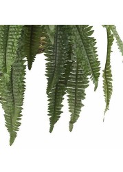 Nearly Natural 6774 22in. Large Boston Fern Hanging Basket,Green