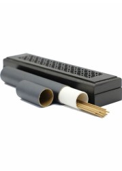 Generic Engraved Wooden Burner With Incense Sticks Black 16 X 3Cm