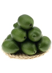 Gresorth 8pcs Artificial Lifelike Simulation Green Lemon Decoration Fake Fruit House Kitchen Party Decorative Props