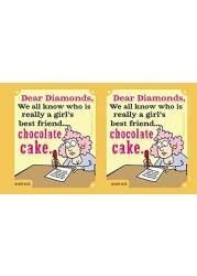 Tree-Free Greetings 16-Ounce Sip &#39;N Go Stainless Lined Travel Mug, Aunty Acid Chocolate Cake