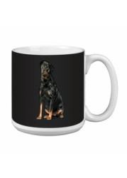 Tree Free Greetings XM29110 I Heart Rottweilers Artful Jumbo Mug, 20-Ounce