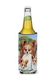 Caroline&#39;s Treasures 7042Muk Papillon A Momma&#39;s Love Ultra Beverage Insulators For Slim Cans, Slim Can, Multicolor