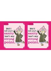 Tree-Free Greetings 16-Ounce Sip &#39;N Go Stainless Lined Travel Mug, Aunty Acid Not My Strong Point