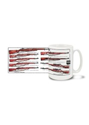 Cuppa Second Amendment Rights 15-Ounce Coffee Mug With Garands